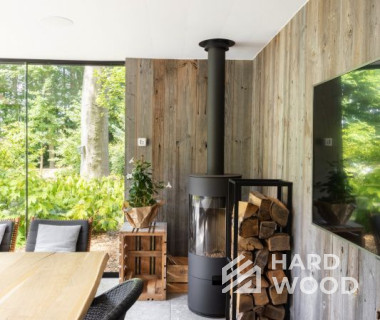 Закрытая беседка с барбекю и остеклением №6 - фото 1341