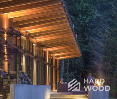 Большая беседка с окнами для глэмпинга №34 - фото 1566