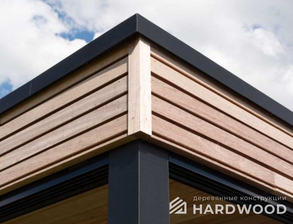 Беседка гриль лофт из дерева и металла №19 - фото 1428