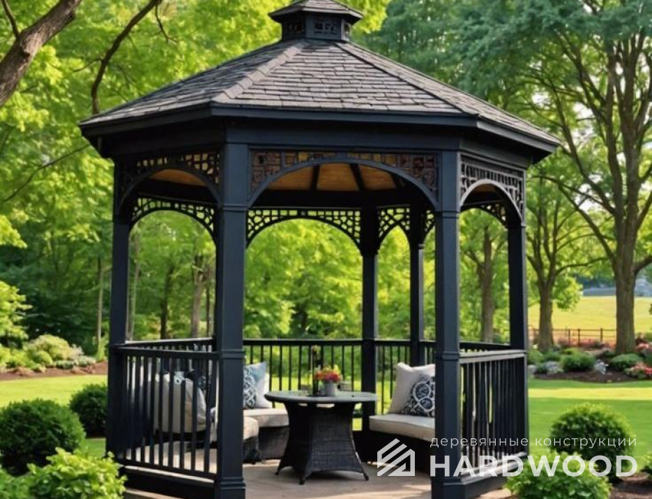 Восьмиугольная беседка в английском стиле №85 - фото 1895