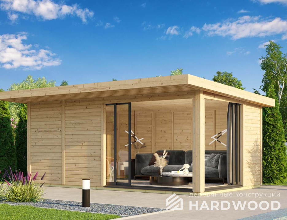 Беседка деревянная для дачи №60 - фото 1701